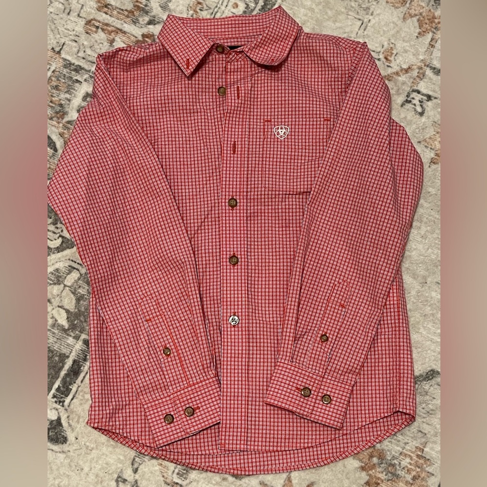 Ariat boys long sleeve button up shirt